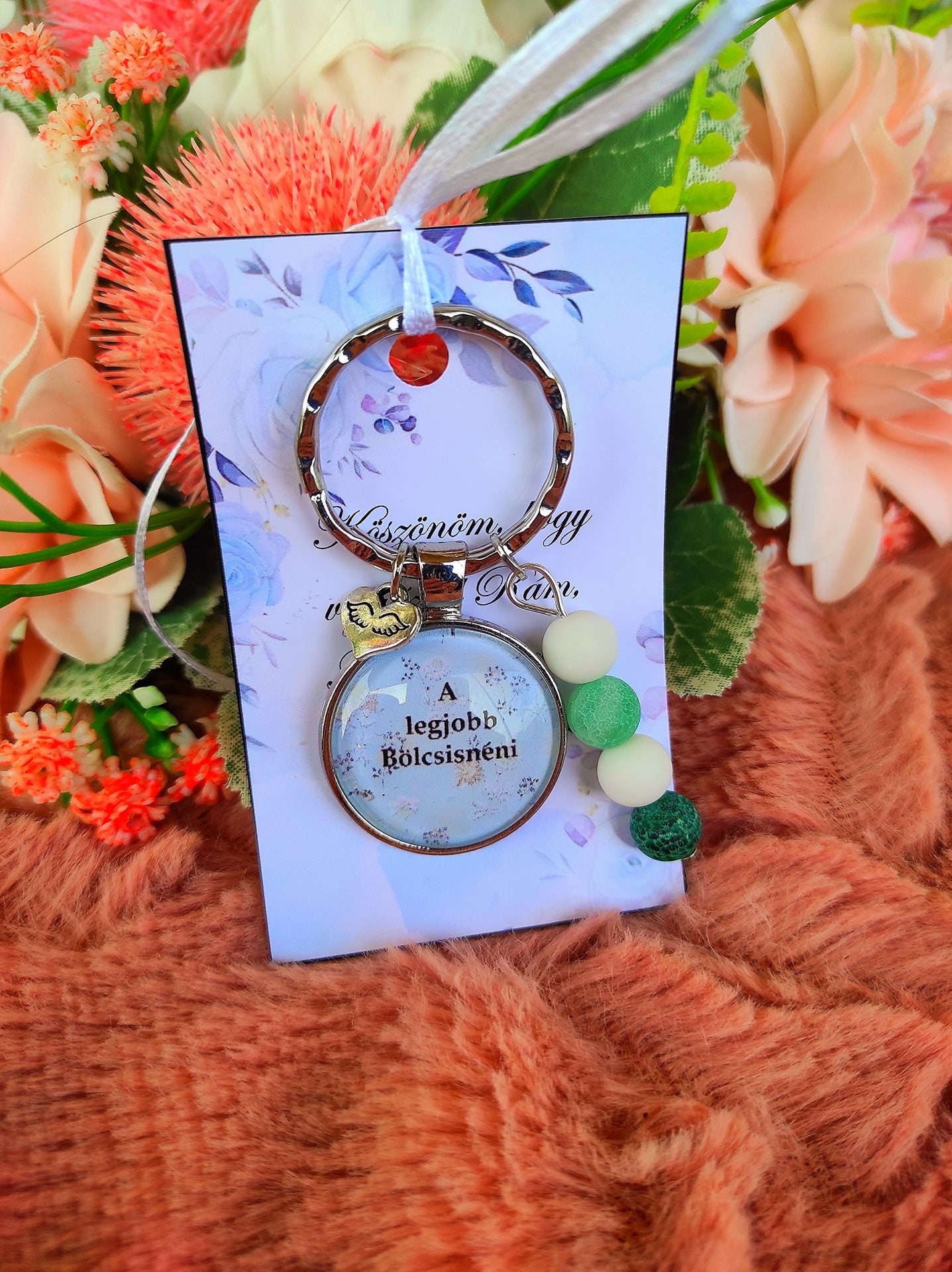 A legjobb bölcsisnéni kulcstartó